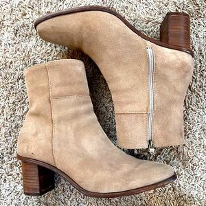 Tan heeled ankel boots